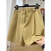 Plus Size High-Waisted Retro Casual Cargo Shorts for Women - Summer Stylish Loose Wide-Leg Pants 