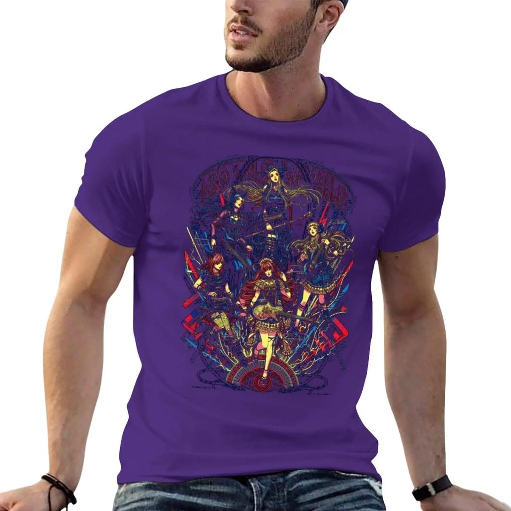 Band Maid 2023 T-Shirt Anime Grafik T-Shirts Schwarzes T-Shirt Lustige Herren Baumwoll-T-Shirts Sommer Mode Neuankunft Baumwolle Streetwear