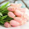30 Pcs Artificial Tulip Flower Mini Real Touch Fake Flowers Wedding Bouquet Home Decorations for Mother Wife Girlfriend