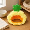 Pineapple Pet Hat Open Face Costume Ear Openings Dress up Headwear
