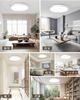 Ceiling Light, Indirect Lighting for 6-Tatami Rooms, LED, Dimmable, Color-Adjustable, Remote Control Included, Night Light, Easy Installation, Energy-