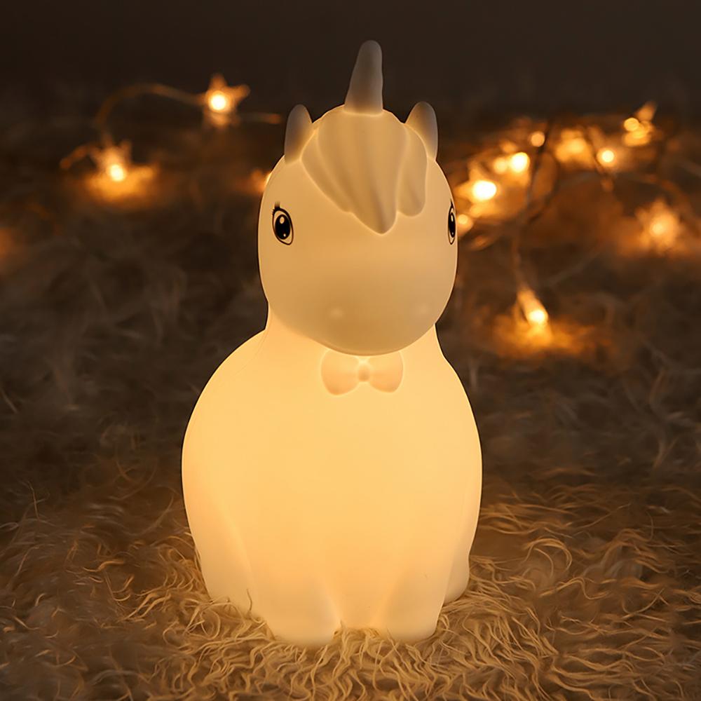 

Новые животные силиконовый ночник милый детский мягкий диммируемый ночник для сна сенсорный выключатель украшения для спальни рождественские подарки