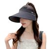 Hat Women's Summer Empty Top Sunscreen Hat Premium Sense Pearl Sun Hat Anti-UV Breathable Face Hat Tide