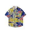 Summer 3D Printed Short Sleeve Flower Shirt Men'S Vintage Hawaiian Beach Casual Loose Men'S Large Size Shirt