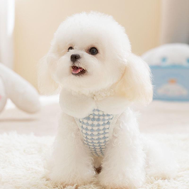 Dog Clothes Autumn and Winter Pineapple Fleece Warm Small Dog Bigbear Cat Vest Pet Clothing