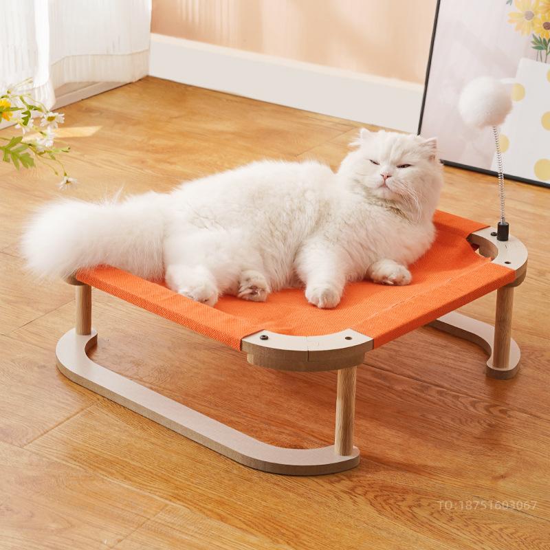 Supplies Cat Pet Dog Nests Wood Detachable Washable Wear Comfortable Resistant