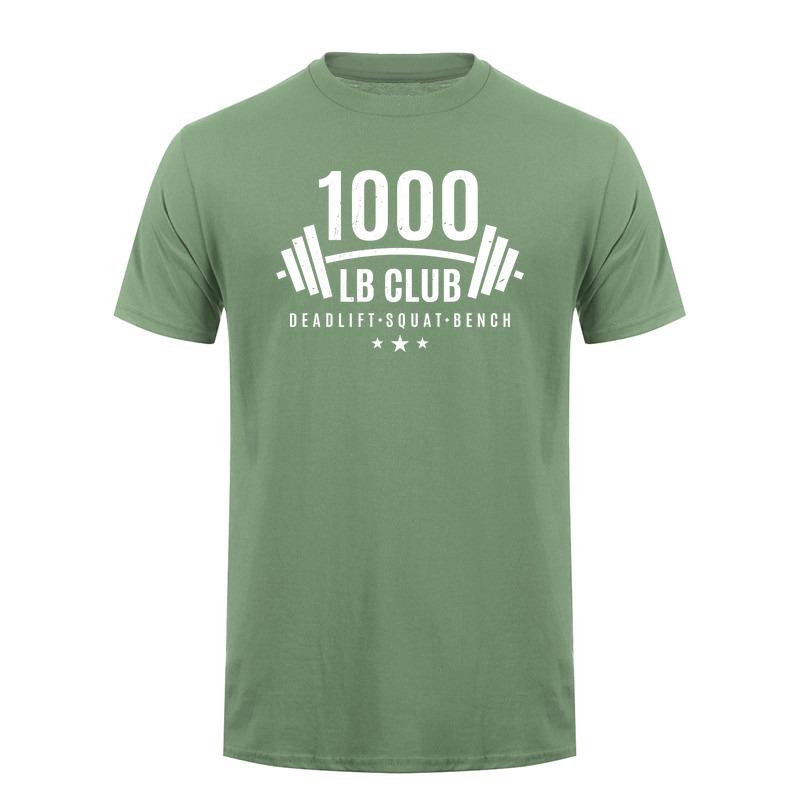 1000 Lb Club Deadlift Squat Bench Weightlifting T Shirt Bodybuilder Gym Fitness Tshirts Da537