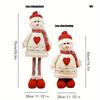1pc Big Size Retractable Santa Claus Snowman Elk Xmas Figurines Christmas Decoration Gift Xmas Tree Ornament