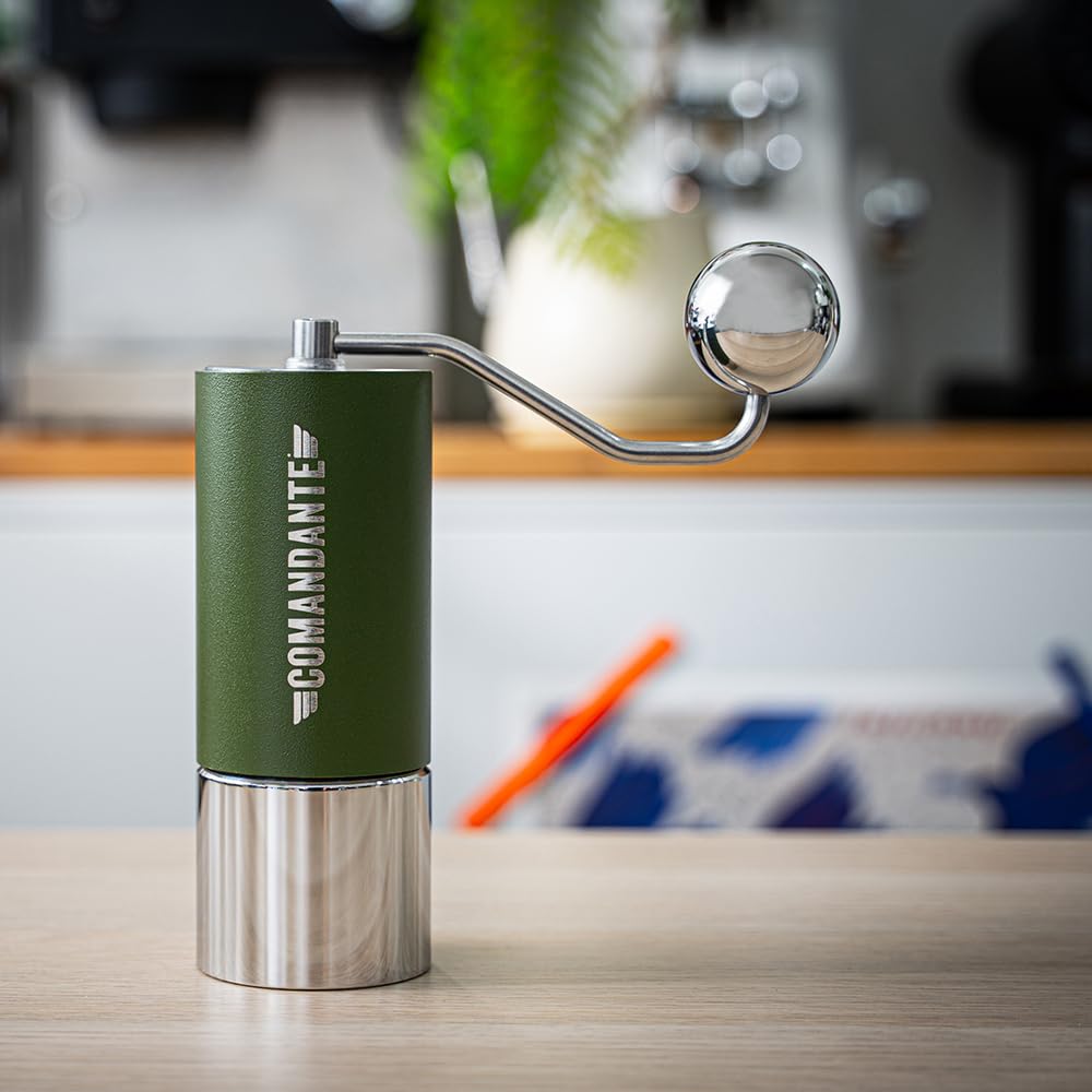 CafeSing COD Ball Grip and Container, All Stainless Steel, Fits Comandante C40 MK3 MK4 C60 Hand Grinders