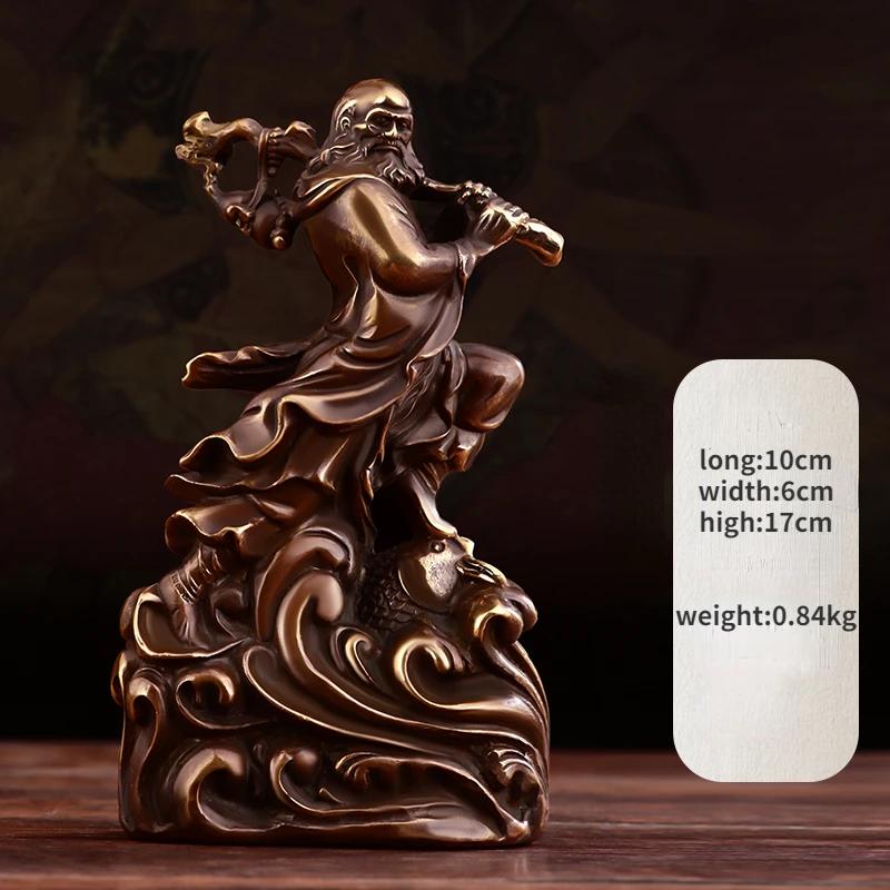 

Vintage Copper Dharma Ornament Home Desktop Decor Crafts Buddha Statue