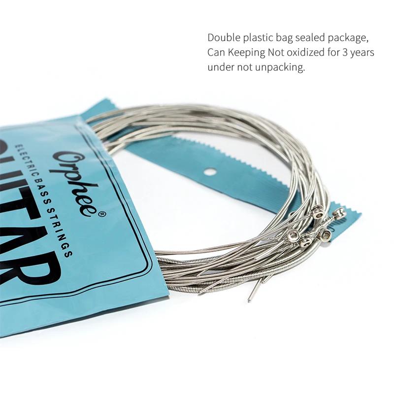 Orphee VX Bass Guitar Strings Carbon Steel Hexagonal Core Alloy Wound Electric Bass Guitarra Guitar String Accessories