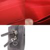 Used AUTHENTIC Christian Louboutin ZIP N FLAP Shoulder Bag gray Canvas/Leather