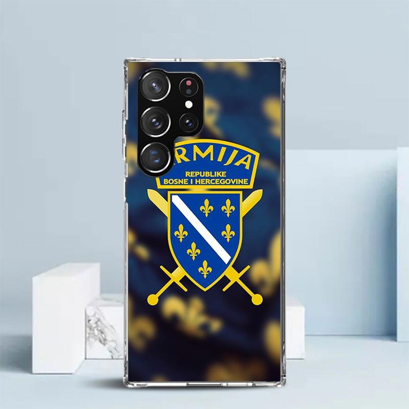 Bosnia And Herzegovina Flag Phone Case For Samsung Galaxy S24 S25 Edge S26 Ultra S22 S23 Plus S21 + S20 FE Soft TPU Back Cover G