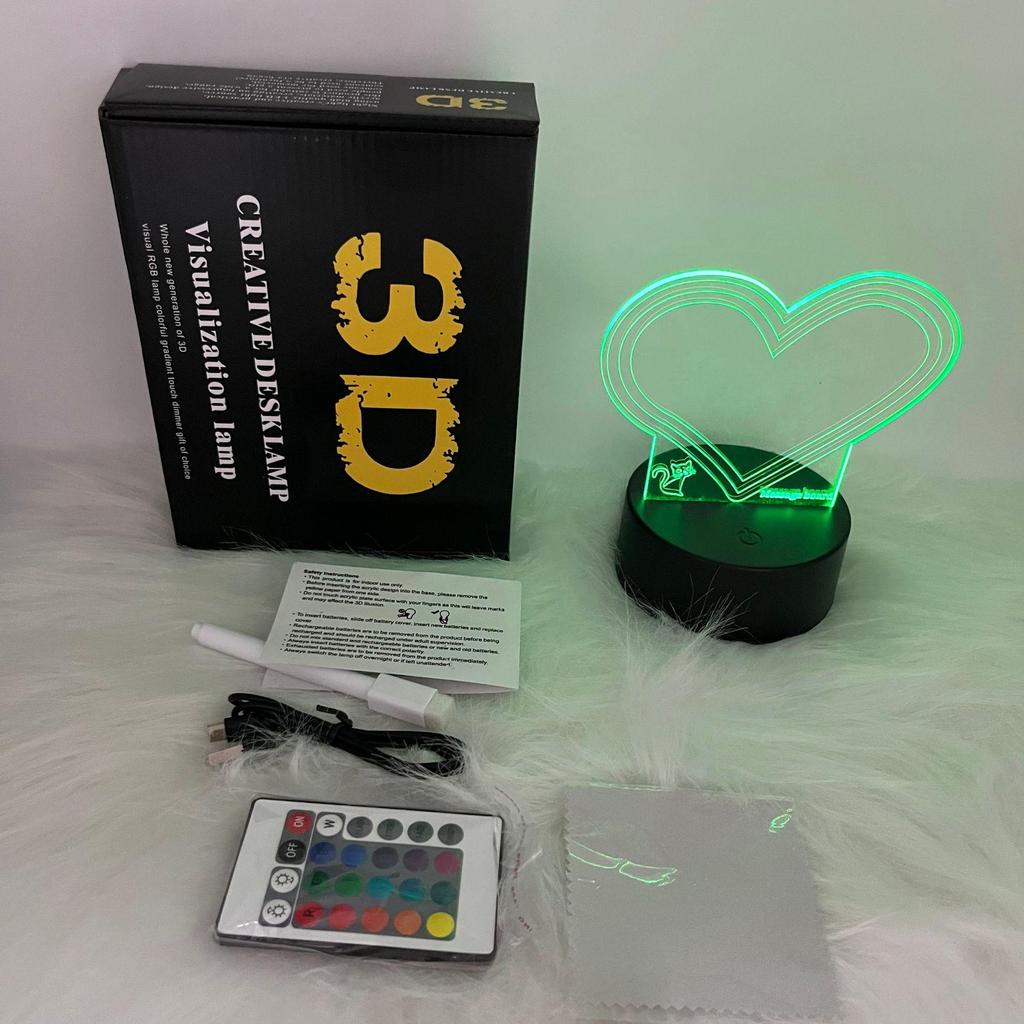 16-Color Remote-Control RGB Marker Message Board with 3D Night Light, DIY Graffiti Pen, Erasable Handwriting, and Acrylic Table Lamp.