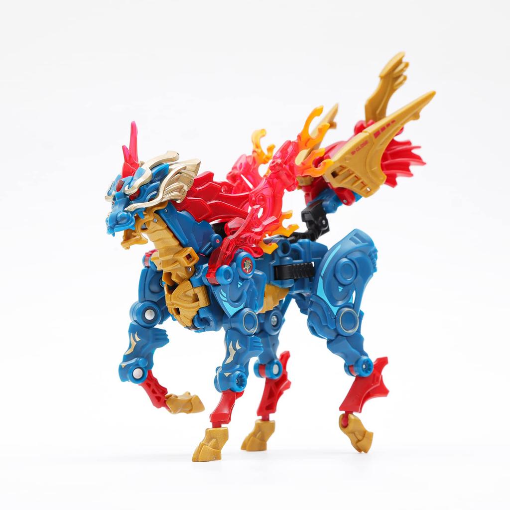 BEASTBOX 52TOYS MEGABOX MB-22 KIRIN Transforming Toy, Cube to Giraffe, Pre-painted, Highly Articulated Action Figure, Mechanical Beast