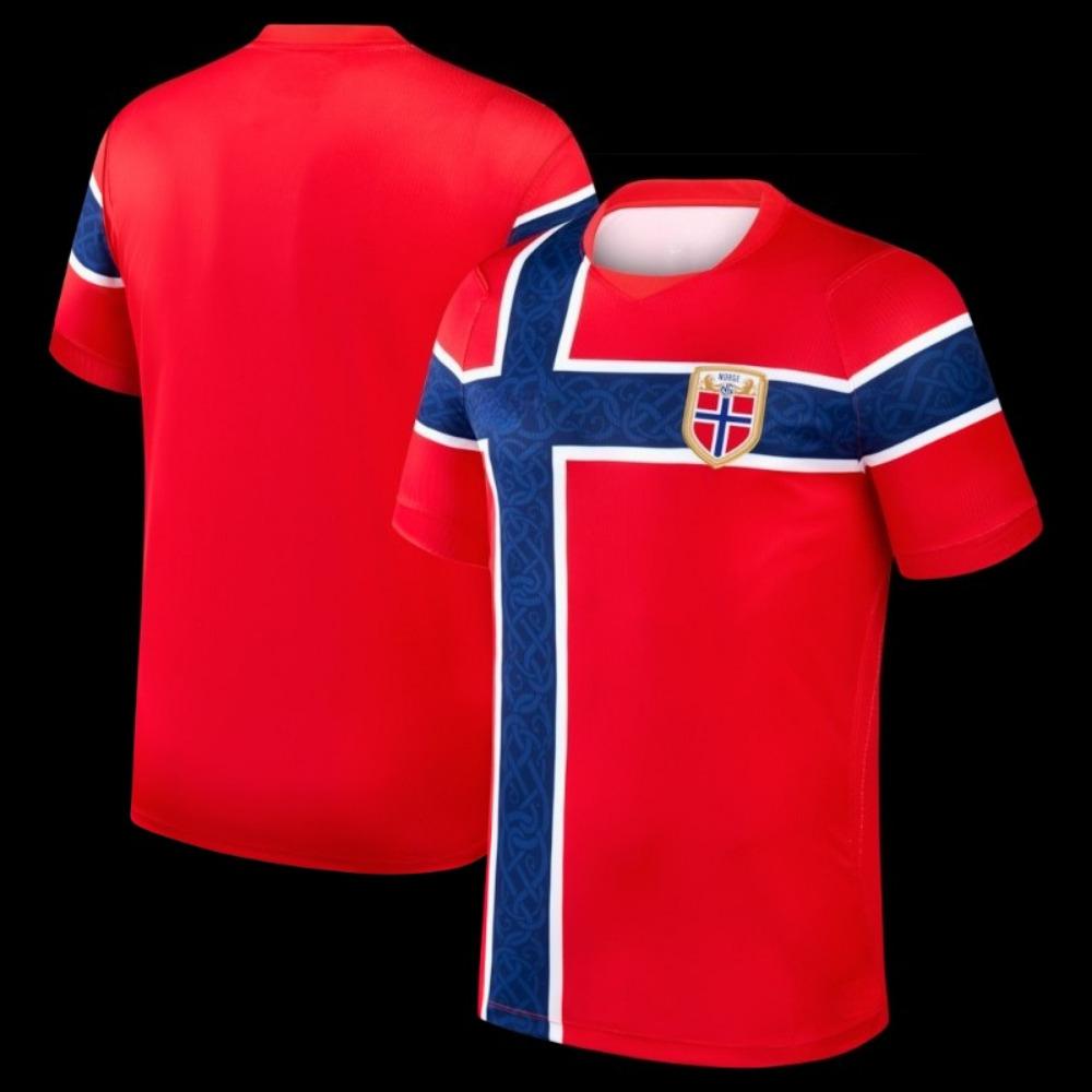 Hot-Selling NORWAY Fashion Football Commemorative T-Shirt for Daily Wear Outdoor Kids and Adults Training and Match Jersey