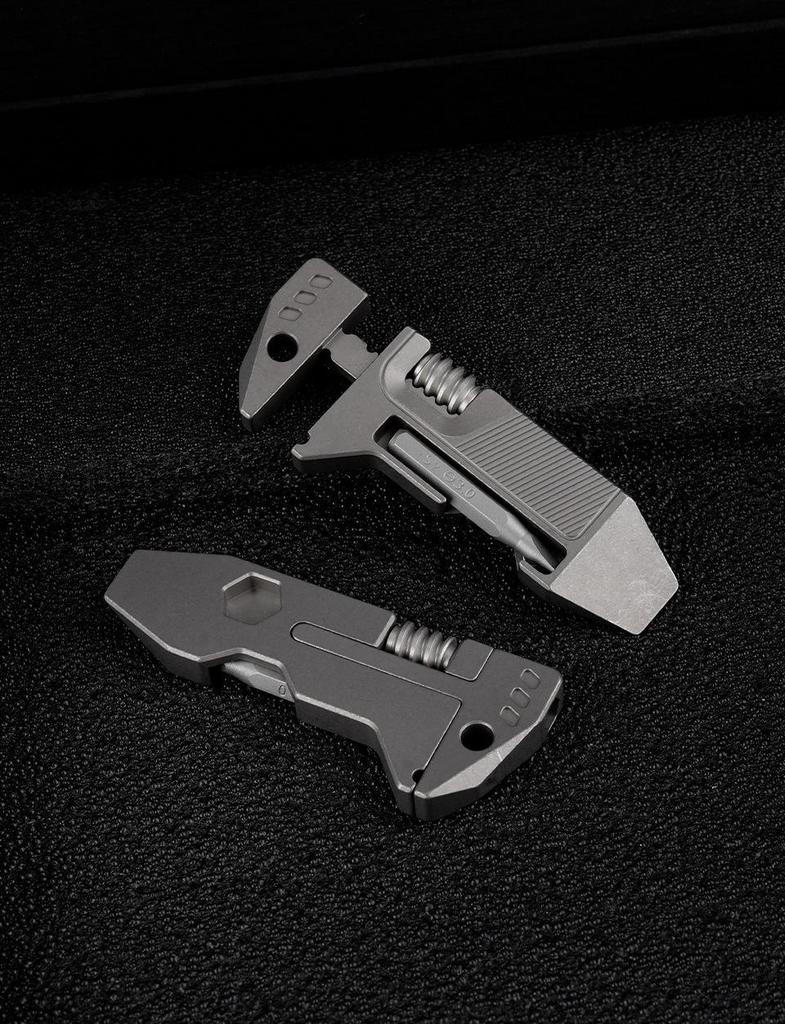 Titanium Alloy Mini Multi-tool: Wrench, Screwdriver, EDC Bit, Bottle Opener