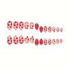 Sweet Strawberry Flower Press-On Nails - Cute, Childlike Summer Nail Art