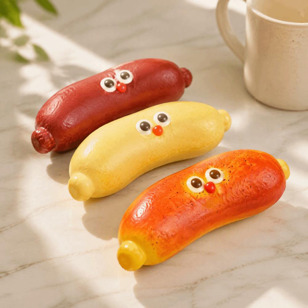 Slow Rebound Squeezable Toy Realistic Sausage-Style Fidget Toy Pinch Toy Squishy Toy  Adults