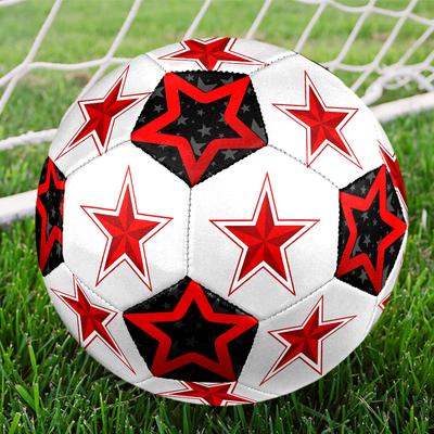 1PC Star Symbol Soccer Ball Size 5 Football Machine Sewn Indoor/Outdoor Universal Football W82