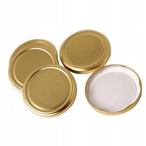 Jar Lids, Gold, Diameter 82 Mm / 4 X 10 Pcs.