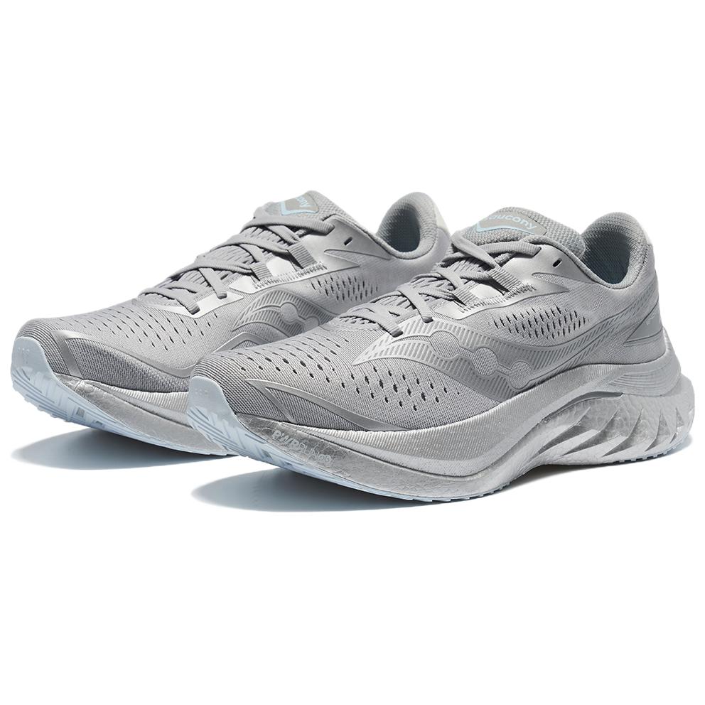 Saucony Endorphin Speed 4 Soft Comfortable Holographic Silver Mesh Cushioning Durable Breathable Low-Top Casual Running Shoes S20940-600