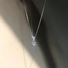 Ein Diamantenhalsband für Damen Mode-Leichter Luxus Nischen-Design Ins Kalter Stil Exquisite Super Glänzende Schlüsselbein-Kette