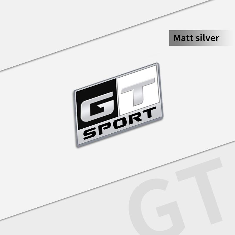 Auto Metal GT SPORT Grille Logo Car Styling 3D Badge Decals Trunk Sticker For Seat Cupra Abarth Mazda Jeep Ford Toyota Honda ALQ1