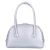Finissage UMBER Boston Bag, Large Capacity, Lightweight Synthetic Leather, A4 Size, Crossbody Tote Style, 40796 SILVER