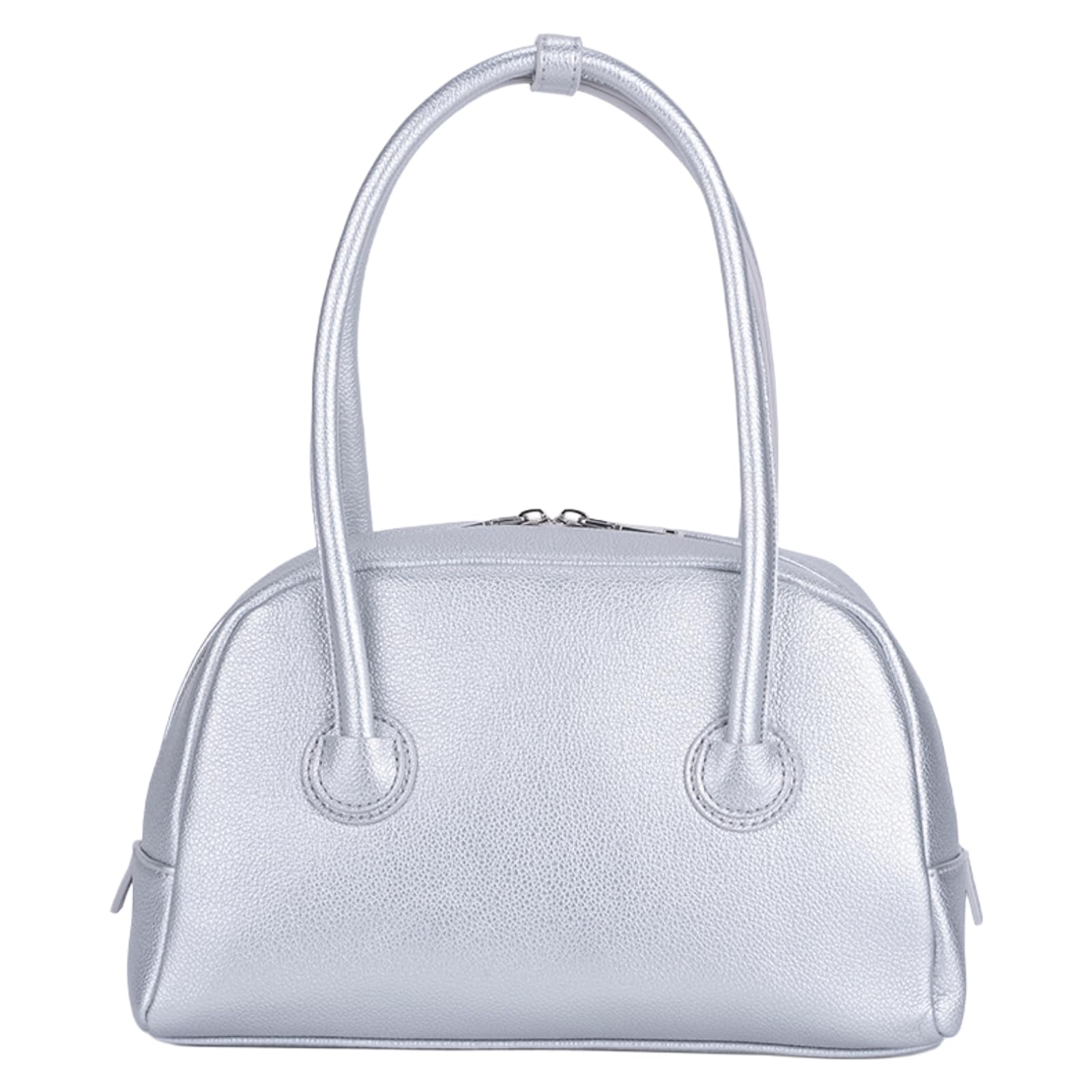 

Finissage UMBER Boston Bag, Large Capacity, Lightweight Synthetic Leather, A4 Size, Crossbody Tote Style, 40796 SILVER