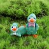 Animal Resin Cartoon Ornaments DIY Raincoat Duck Cake Decoration Micro Landscape Figurine Miniature