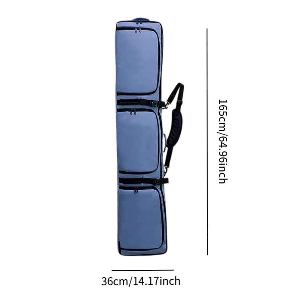 Ski Equipment Bag Snowboard Carrier Backpack With Wheels Waterproof Polyester Adjustable Size