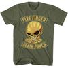 Five Finger Death Punch Skull & Brass Knuckles Men's T Shirt Thrash Stoner Rock