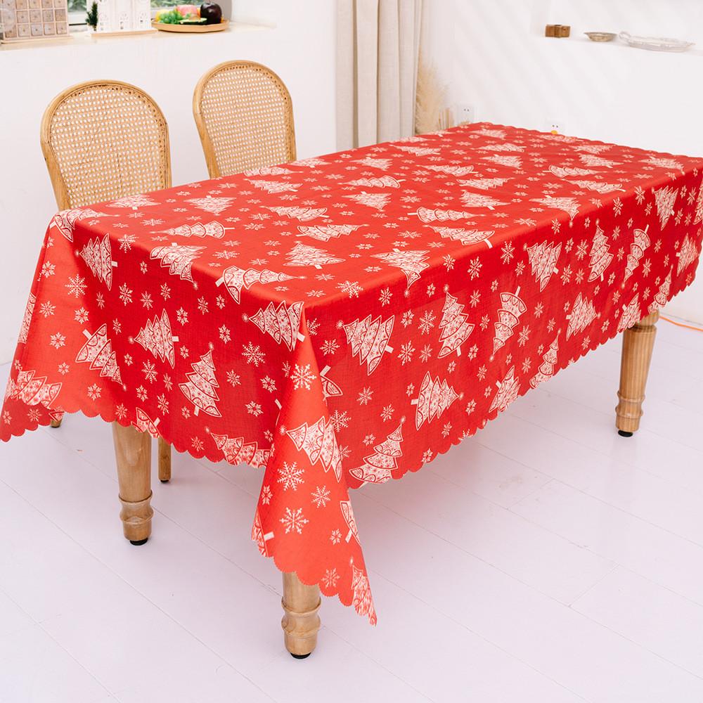 

Узор Яркая Рождественская Скатерть Стильный Декор Стола Для Веселых Праздников Christmas Tablecloth C