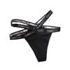 Spicy Girl A4 Waist Sports Thong: European & American Style, Exposed Waist, Letter Design, Sexy Fitness Underwear for Women