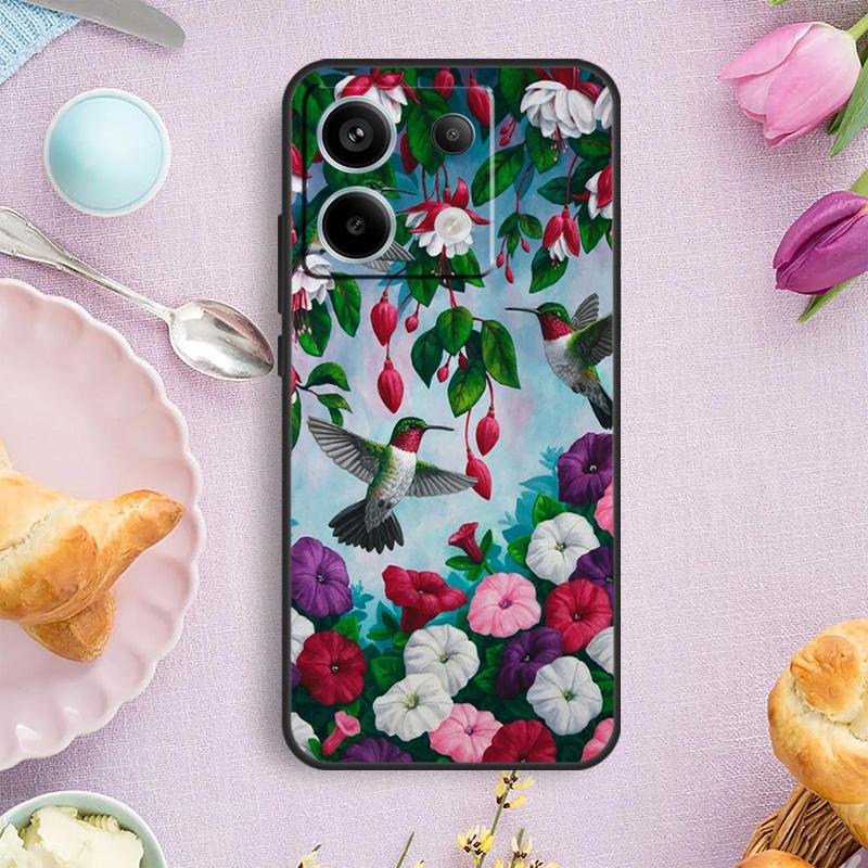 Hummingbird Phone Case For Redmi Note 12 11 9 10 13 Pro Plus 9S 10S 11S 12S Redmi 13C 9C 10C 12C Cover