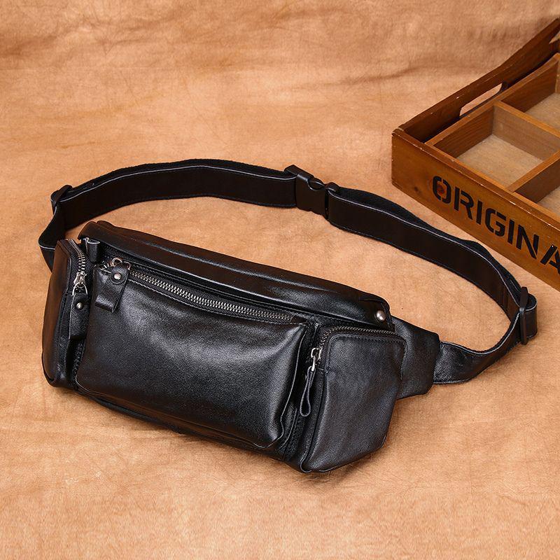 

Модная мужская нагрудная сумка кроссбоди - Стильный поясной и плечевой рюкзак