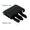 Air Conditioning Vent Clip 31.3mm X 34.2mm 4PCS/Set Black