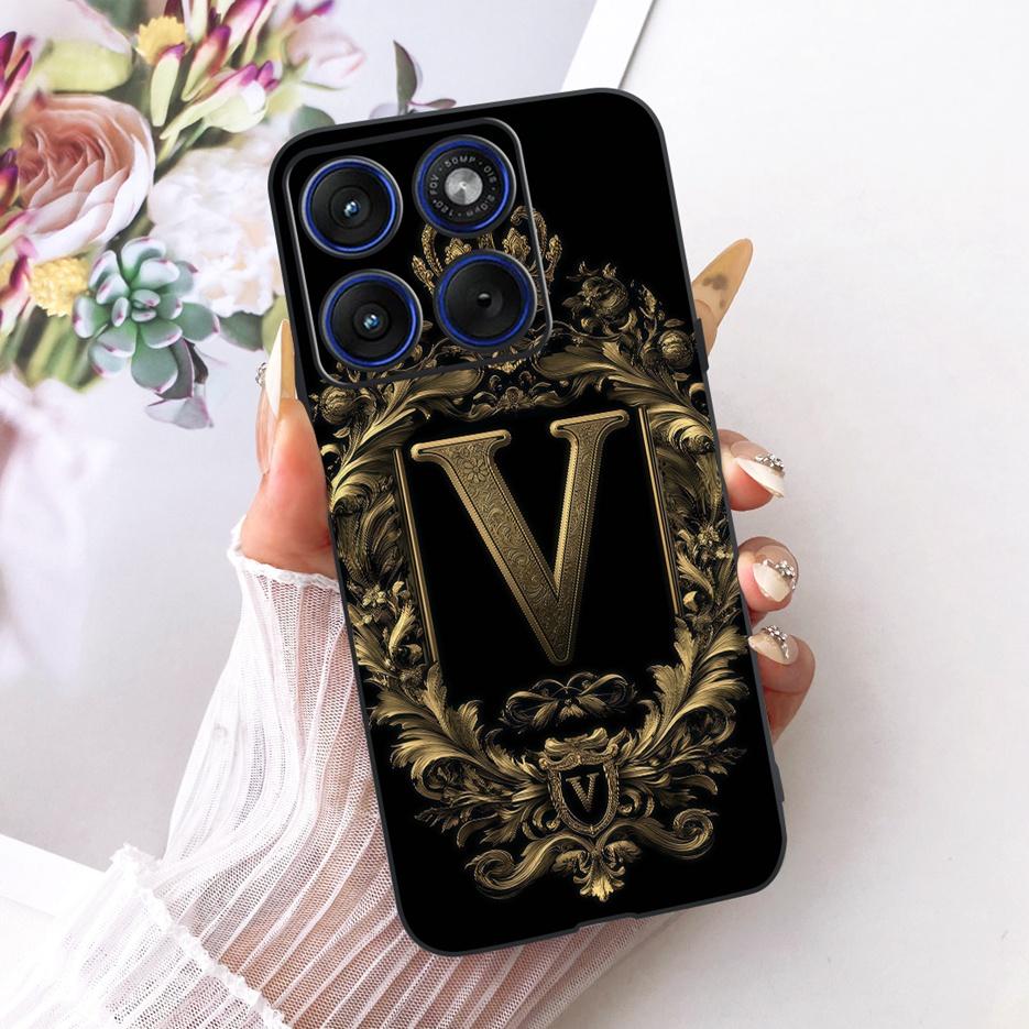 For Motorola Edge 70 Case XT2601-2 New Crown Letters Cover Soft Silicone Phone Case For Motorola Edge 70 Fusion Moto Edge70 Bags