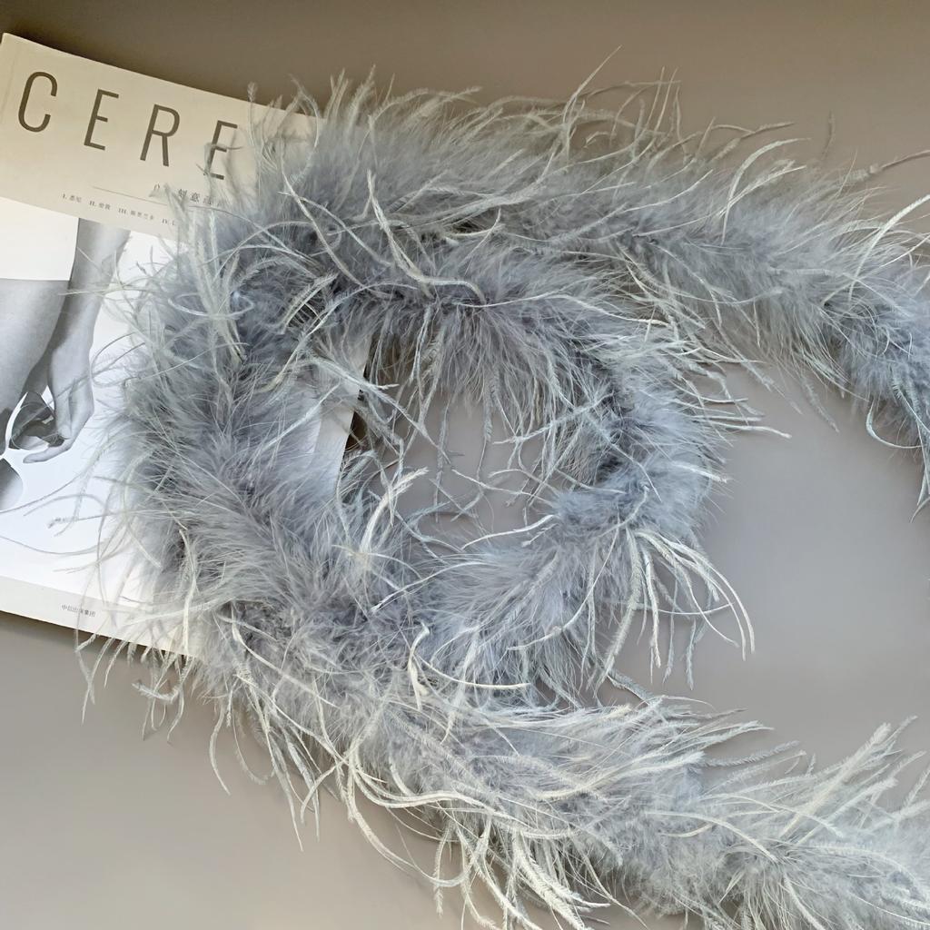 Colored Feather Strips, Ostrich Hair, Top Strips, Dance Costumes DIY Decorative Materials, Clothing Accessories