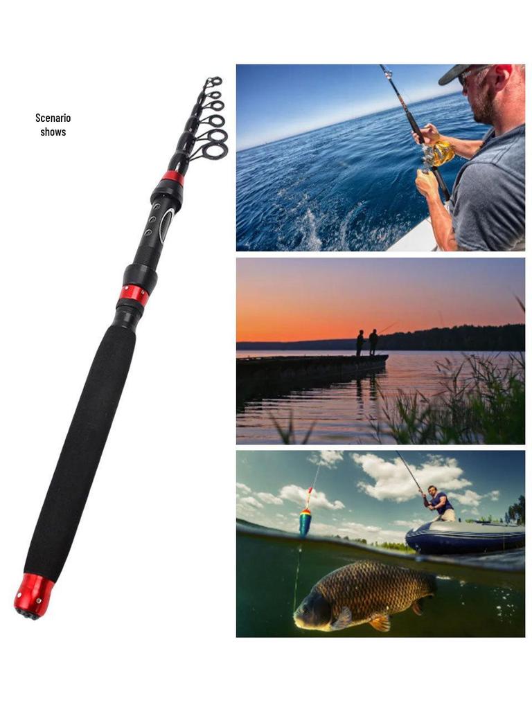Universal Ultra-Short Telescopic Fishing Rod for All Waters