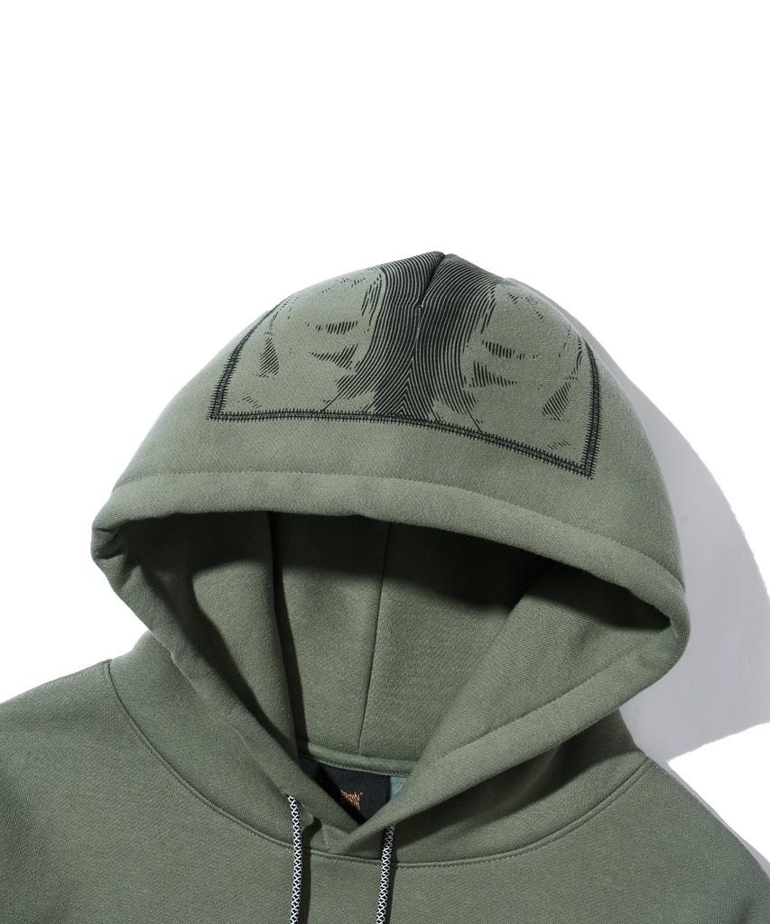 Patch Graphics Hoodie - Khaki