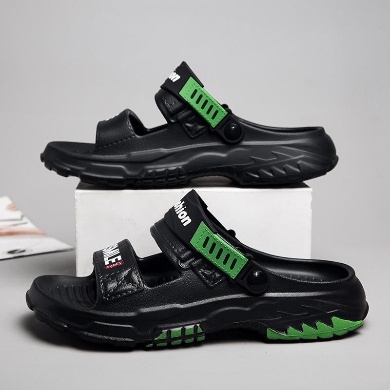 2025 new men's slippers outer wear summer non-slip thick-bottomed casual youth outdoor beach cool slippers