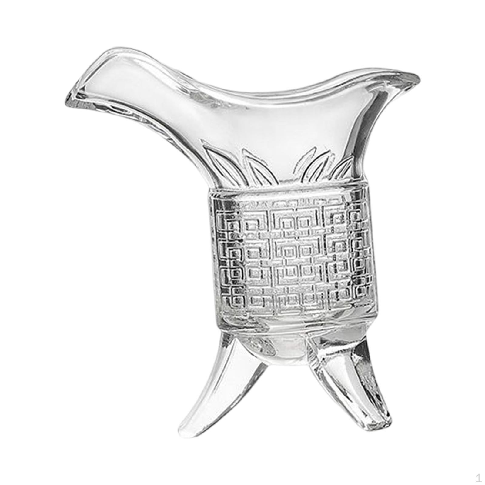 Glass Handicraft Decoration Retro Jue Triple Foots Decanter for Bar 25ml