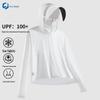 Veste d'été à capuche Chunjie pour femme, protection solaire en soie glacée UPF100