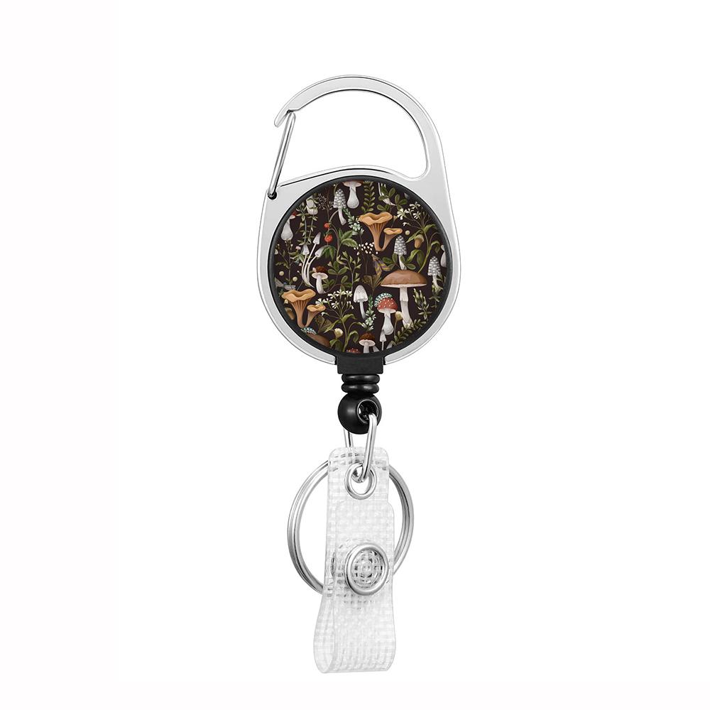Plant Flowers Clip Lanyards ID Badge Holder Porta Credencial Lanyards Keychain Badge Reel Nurse Retractable Wholesale