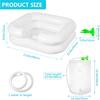 Lavabo para el Cabello para Personas Postradas en Cama con Cabezal de Ducha y Bolsa de Agua, Lavabo para Champú con Manguera de Drenaje de 1 m, Lavado de Cabello para Personas Postradas en Cama