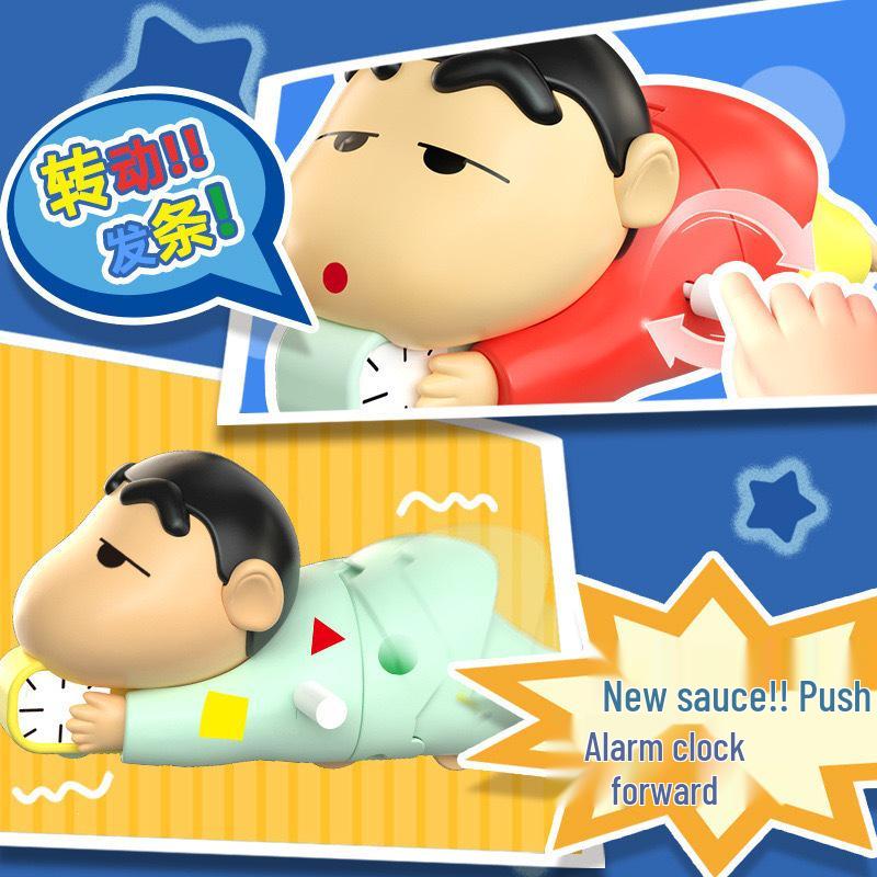 Crayon Shin-chan Wind-up Doll: Trendy Dynamic Life Figure Ornament Gift In Blind Box