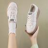 Versatile little white shoes women's shoes new early autumn thin breathable non-slip soft baseplate shoes lace up casual