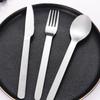 Stainless Steel Aviation Outdoor Dining Knife Spoon Fork Straw Cleaning Brush Western Food Tableware Set Tableware Gift